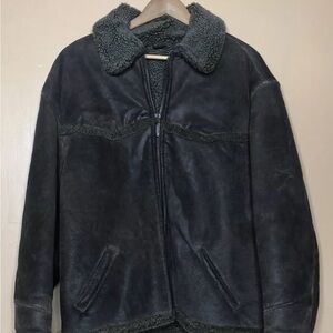 Winlet Jacket  Leather Aviator Bomber Sherling Coat